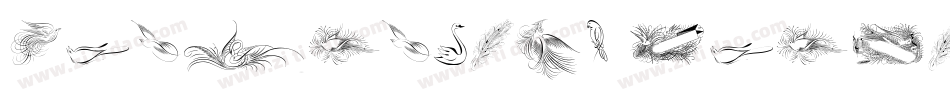 Penmanship Feathers字体转换